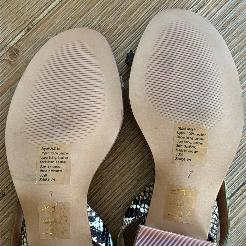 Madewell Heidi Slingback Sandal in Snake Embossed Leather 7 - Picture 7 of 10